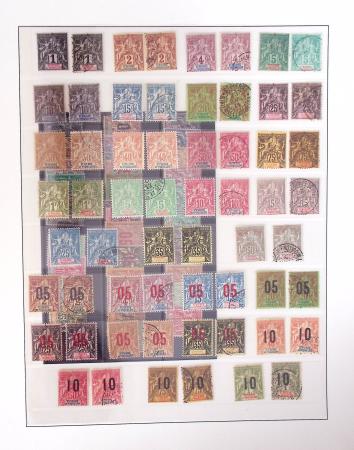1866-1970, Collection des COLONIES en 4 classeurs,