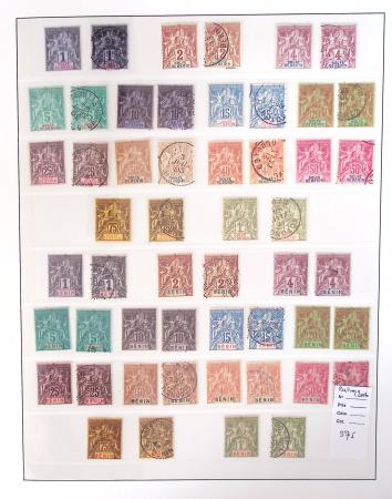 1866-1970, Collection des COLONIES en 4 classeurs,