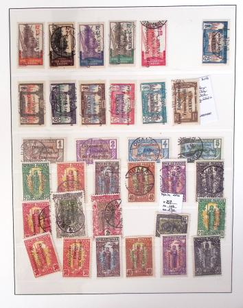 1866-1970, Collection des COLONIES en 4 classeurs,