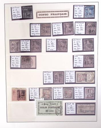 1866-1970, Collection des COLONIES en 4 classeurs,