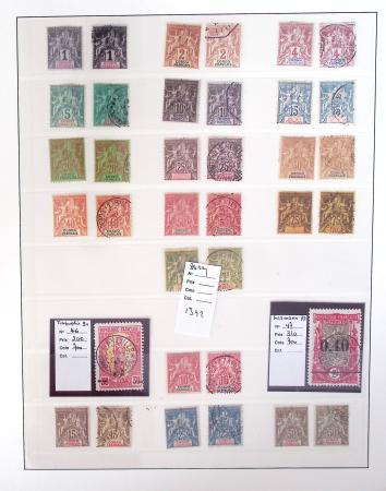 1866-1970, Collection des COLONIES en 4 classeurs,