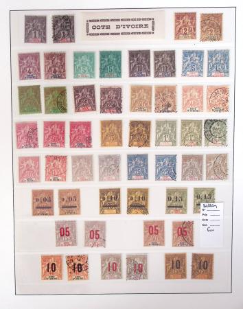 1866-1970, Collection des COLONIES en 4 classeurs,