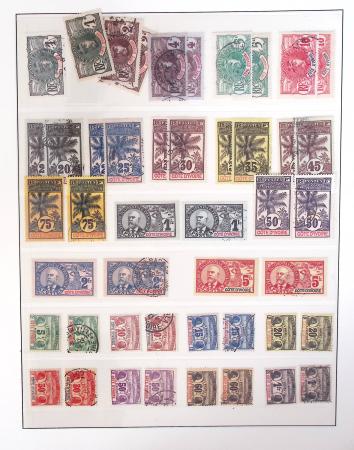 1866-1970, Collection des COLONIES en 4 classeurs,