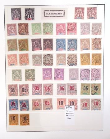 1866-1970, Collection des COLONIES en 4 classeurs,
