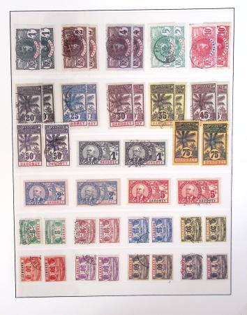 1866-1970, Collection des COLONIES en 4 classeurs,