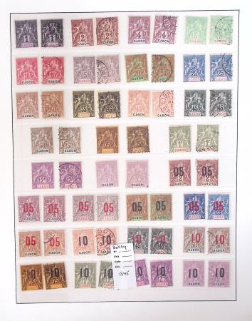 1866-1970, Collection des COLONIES en 4 classeurs,