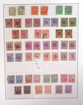 1866-1970, Collection des COLONIES en 4 classeurs,