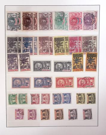 1866-1970, Collection des COLONIES en 4 classeurs,