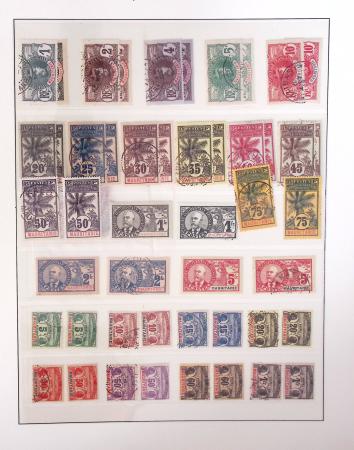1866-1970, Collection des COLONIES en 4 classeurs,