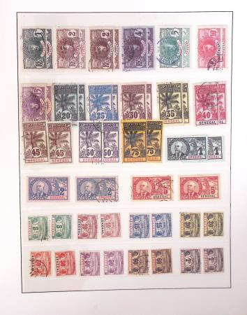 1866-1970, Collection des COLONIES en 4 classeurs,