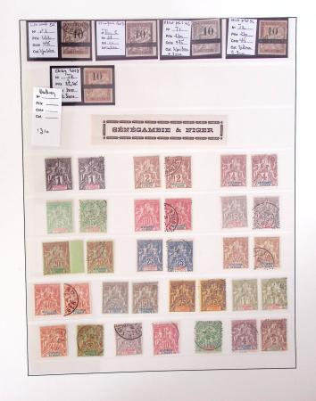 1866-1970, Collection des COLONIES en 4 classeurs,