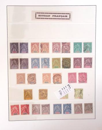 1866-1970, Collection des COLONIES en 4 classeurs,