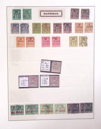 1866-1970, Collection des COLONIES en 4 classeurs,