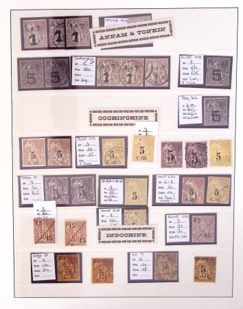 1866-1970, Collection des COLONIES en 4 classeurs,