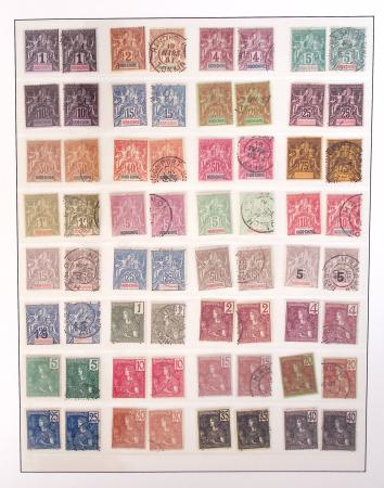 1866-1970, Collection des COLONIES en 4 classeurs,