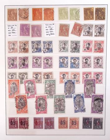 1866-1970, Collection des COLONIES en 4 classeurs,
