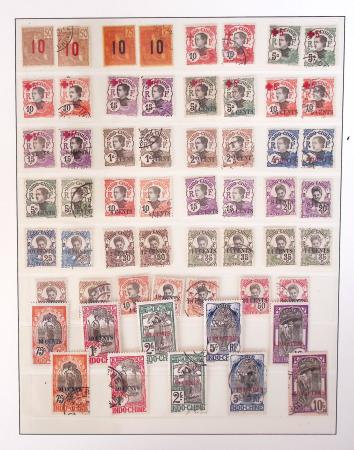 1866-1970, Collection des COLONIES en 4 classeurs,