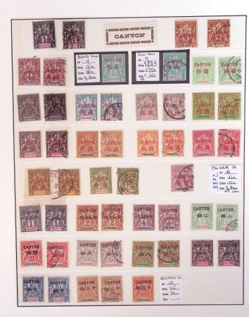 1866-1970, Collection des COLONIES en 4 classeurs,