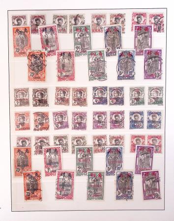 1866-1970, Collection des COLONIES en 4 classeurs,