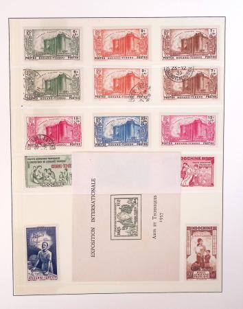 1866-1970, Collection des COLONIES en 4 classeurs,