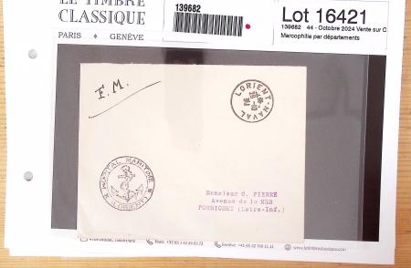 1840-1950, Anciens lots de VO de lettres, marcophilie