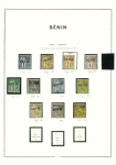 1892-1894, Collection du Bénin sur deux pages MOC,