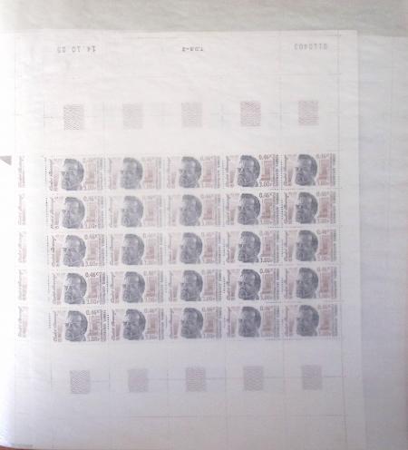 1981-2001, 9 classeurs de feuilles et morceaux de feuilles