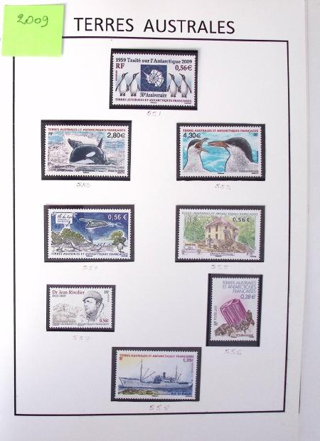 1948-2025, Collection des TAAF en 4 albums faits maison,
