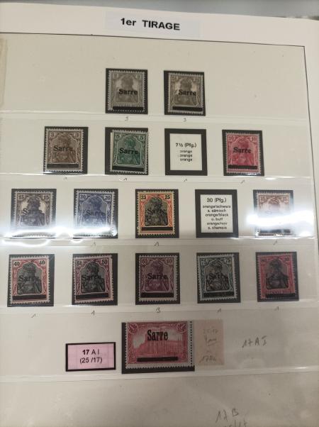 1920-2023, Deux collections de SARRE en un album (1920-1958),