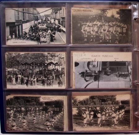CPA: 2 albums de CPA, cartes sélectionnées, la plupart