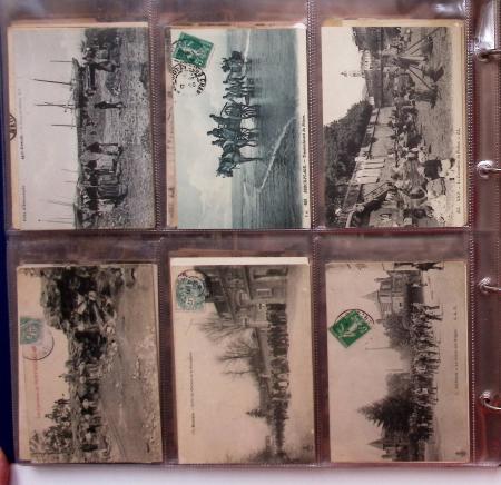 CPA: 2 albums de CPA, cartes sélectionnées, la plupart