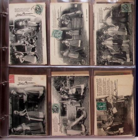CPA: 2 albums de CPA, cartes sélectionnées, la plupart