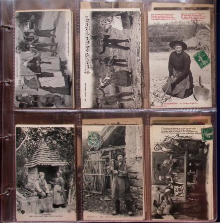 CPA: 2 albums de CPA, cartes sélectionnées, la plupart