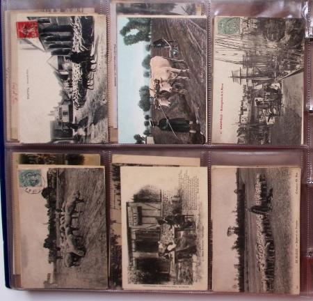 CPA: 2 albums de CPA, cartes sélectionnées, la plupart