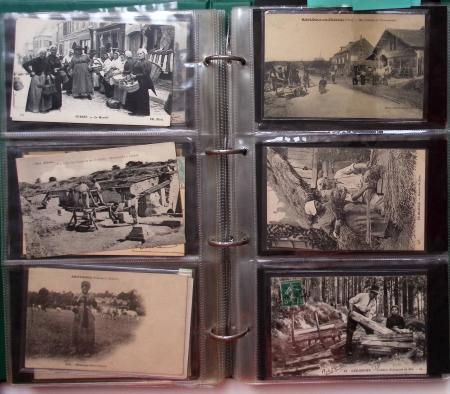 CPA: 2 albums de CPA, cartes sélectionnées, la plupart