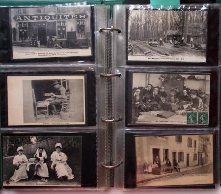 CPA: 2 albums de CPA, cartes sélectionnées, la plupart