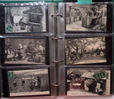 CPA: 2 albums de CPA, cartes sélectionnées, la plupart