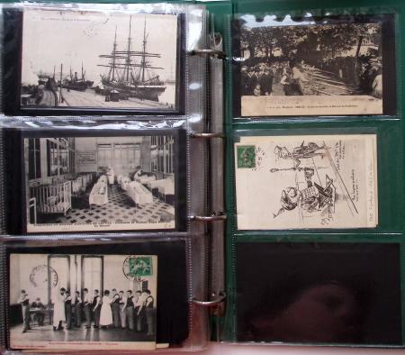 CPA: 2 albums de CPA, cartes sélectionnées, la plupart