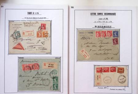 1849-1938, Classeur de lettres classiques et semi-modernes,