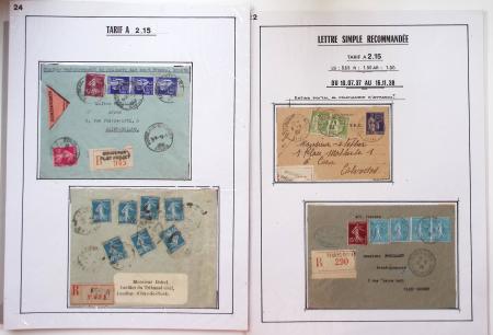 1849-1938, Classeur de lettres classiques et semi-modernes,