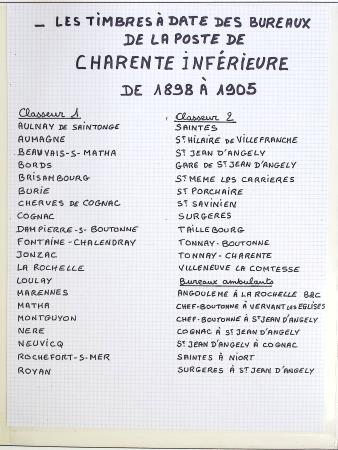 1880-1905, Collection de 80 lettres de CHARENTE-INFERIEURE,