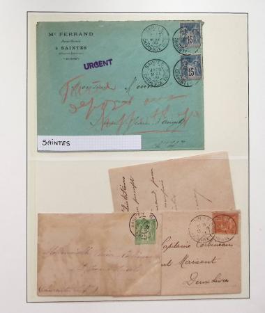 1880-1905, Collection de 80 lettres de CHARENTE-INFERIEURE,