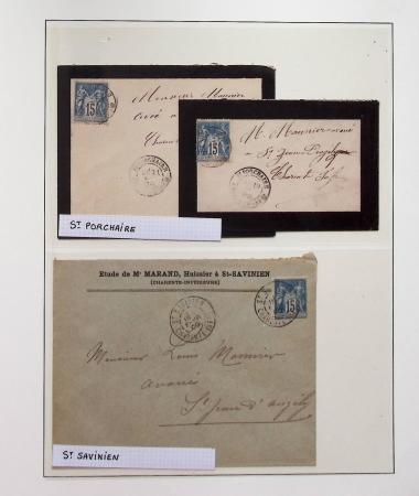 1880-1905, Collection de 80 lettres de CHARENTE-INFERIEURE,