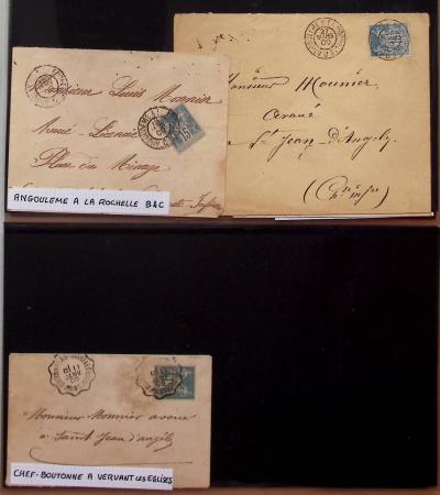 1880-1905, Collection de 80 lettres de CHARENTE-INFERIEURE,