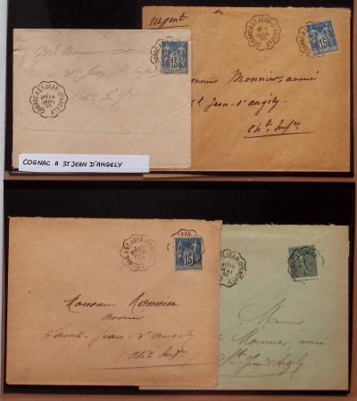 1880-1905, Collection de 80 lettres de CHARENTE-INFERIEURE,