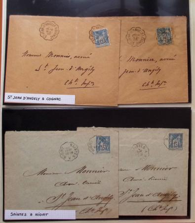 1880-1905, Collection de 80 lettres de CHARENTE-INFERIEURE,
