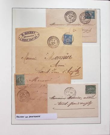 1880-1905, Collection de 80 lettres de CHARENTE-INFERIEURE,
