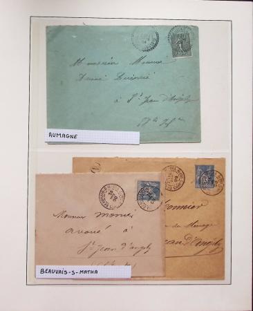 1880-1905, Collection de 80 lettres de CHARENTE-INFERIEURE,
