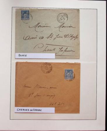 1880-1905, Collection de 80 lettres de CHARENTE-INFERIEURE,