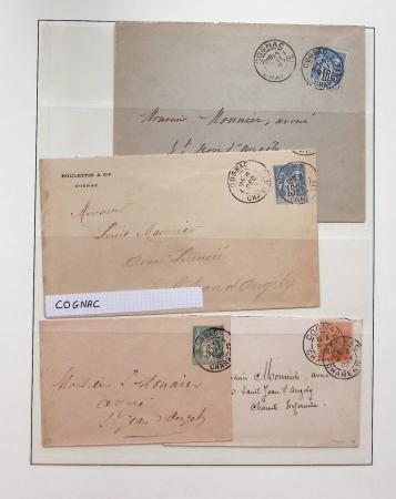 1880-1905, Collection de 80 lettres de CHARENTE-INFERIEURE,